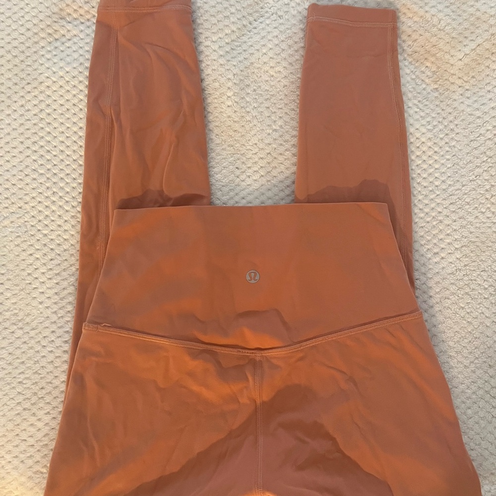 lululemon athletica salmon pink leggings - Picture 2 of 3